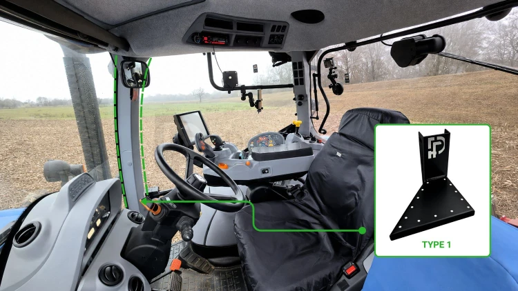 AgriShelf NewHolland T6 (2012-xxxx) Mounting Bracket 2