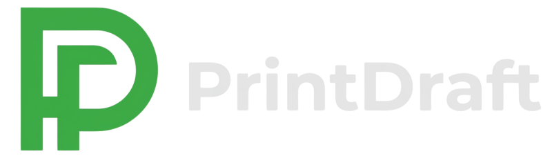 PrintDraft Logo - home page
